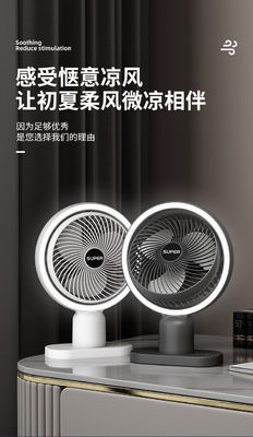 Ventilatore elettrico portatile da 6 pollici con rotazione USB e batteria ricaricabile