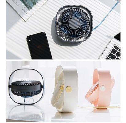 129*122*52 mm Mini Desktop USB Fan con comodità di ricarica e design leggero