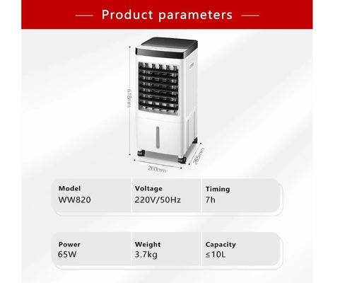 Ventilatore di raffreddamento domestico 10L Serbatoio dell'acqua Grande capacità Climatizzatore Ventilatore telecomando