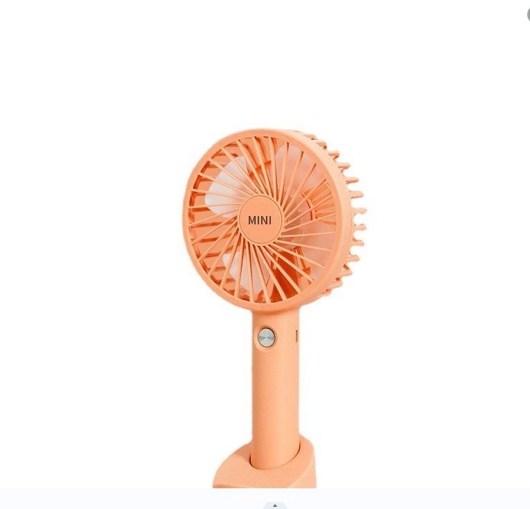 Ventilatore USB da 1200mAh Mini ricaricabile Ventilatore a mano con portatelefono Portatile e potente