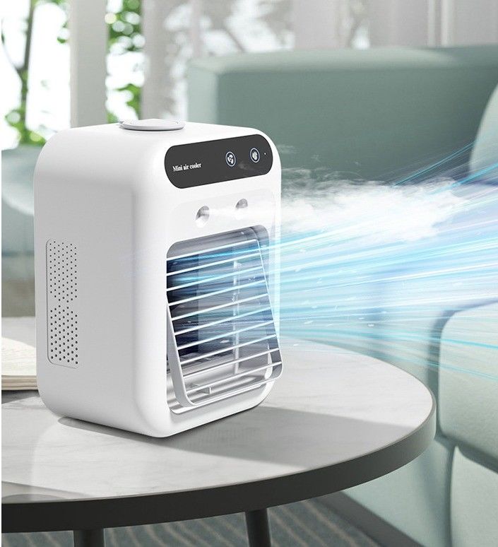 Peso netto 700 g Ventilatore portatile da tavola con umidificatore e alimentatore USB 5V