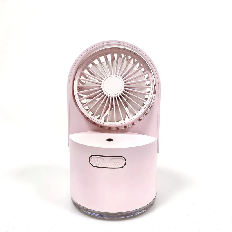 2 in 1 Mini Ventilatore Umidificatore Ventilatore portatile con funzione Ventilatore elettrico USB ricaricabile