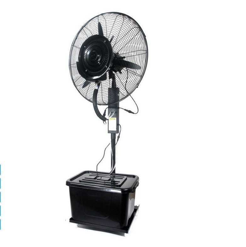 Ventilatore elettrico industriale stand umidificatore di pavimento raffreddamento dell'aria stand spray ventola di nebbia d'acqua