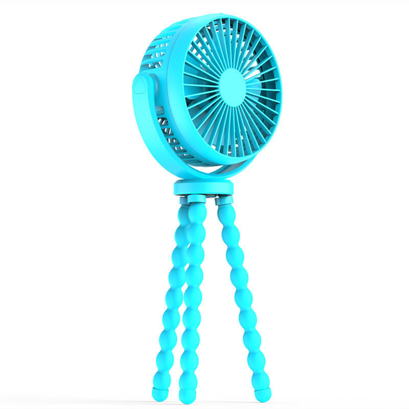 Voltaggio V 2.1 Ventilatore di passeggino in plastica con batteria da 5200mAh e gambe mini treppiede