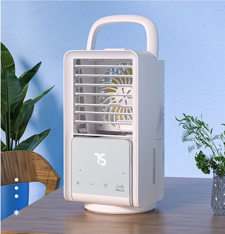 Portatile 4000mAh Ventilatore di aria raffreddatore Mini alimentazione 9W piccoli condizionatori d'aria per la casa ricaricabile