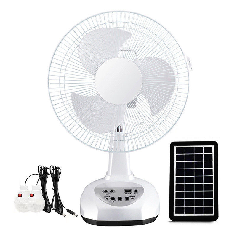 Ventilatore solare da tavolo 12 pollici Ventilatore a risparmio energetico alimentato a energia solare per energia pulita sostenibile