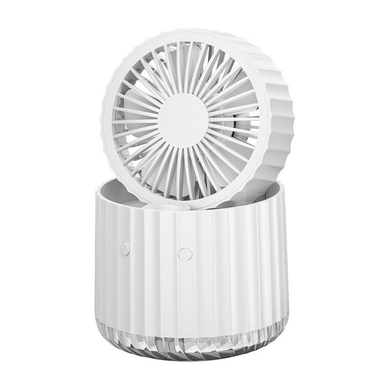 Ventilatore a spruzzo di umidità calda 5V USB Desktop carica piccolo ventilatore pieghevole portatile Ventilatore da tavolo idratante raffreddatore d'aria