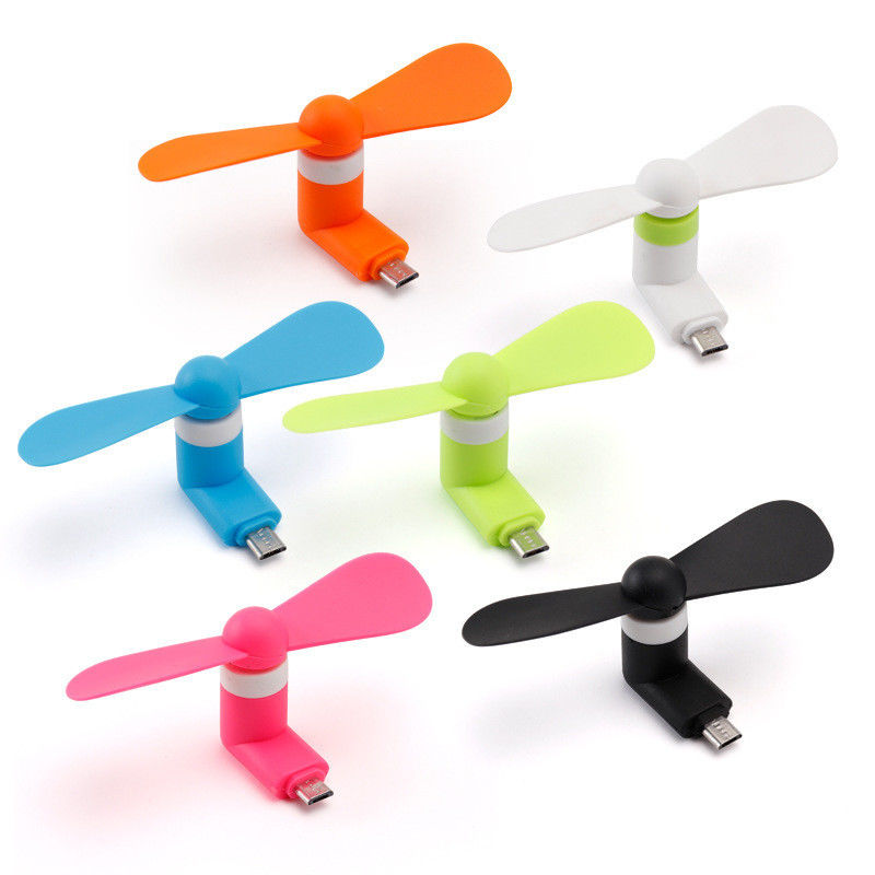 Logo personalizzato Telefono cellulare Portatile 3 in 1 USB Tipo C raffreddamento a digiuno Mini ventilatore per 15g